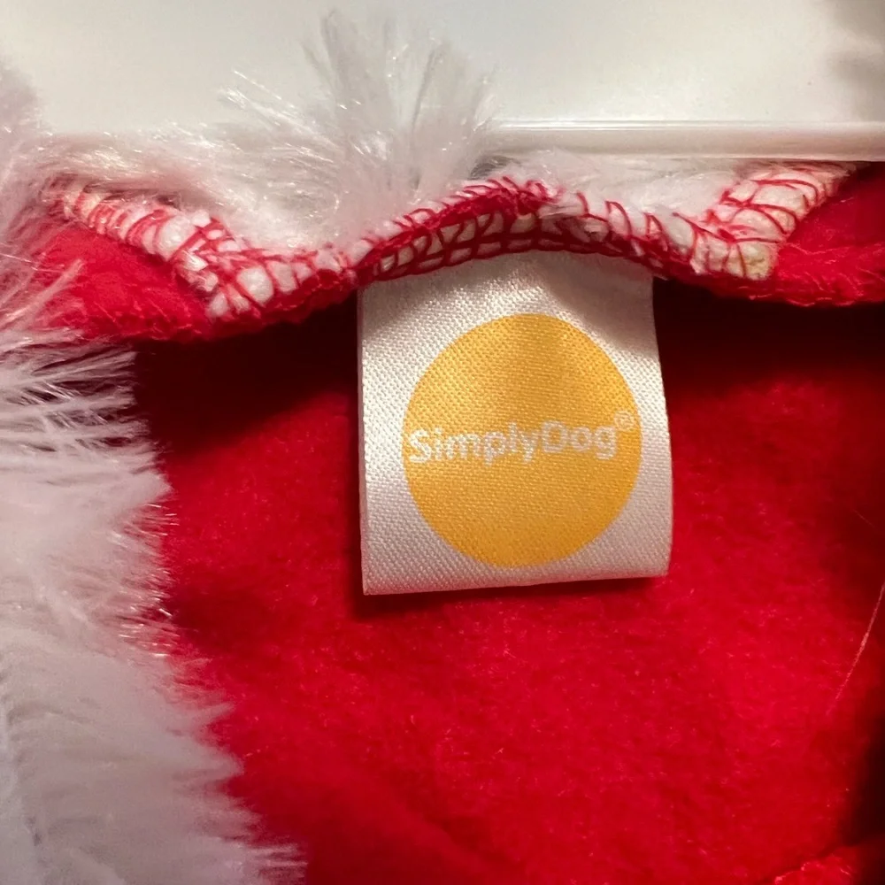Simply‎ Dog Christmas Shirt W/Hood SZ LG NEW